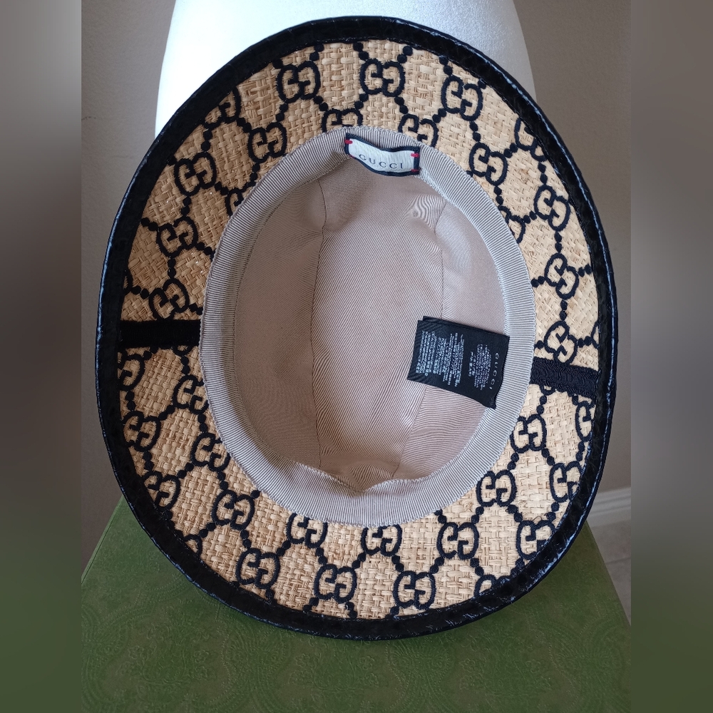 Gucci Raffia Bucket Hat - Picture 5 of 11